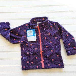 NWT Columbia Purple Kids Fleece Jacket Size 3T